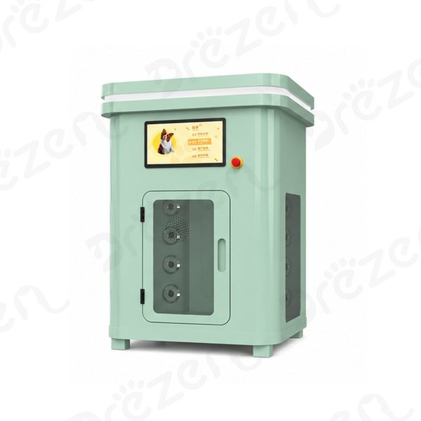 Drezen FA-2025A fully automatic dog wash cabin in green