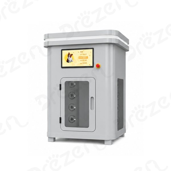 Drezen FA-2025A fully automatic dog wash cabin in grey