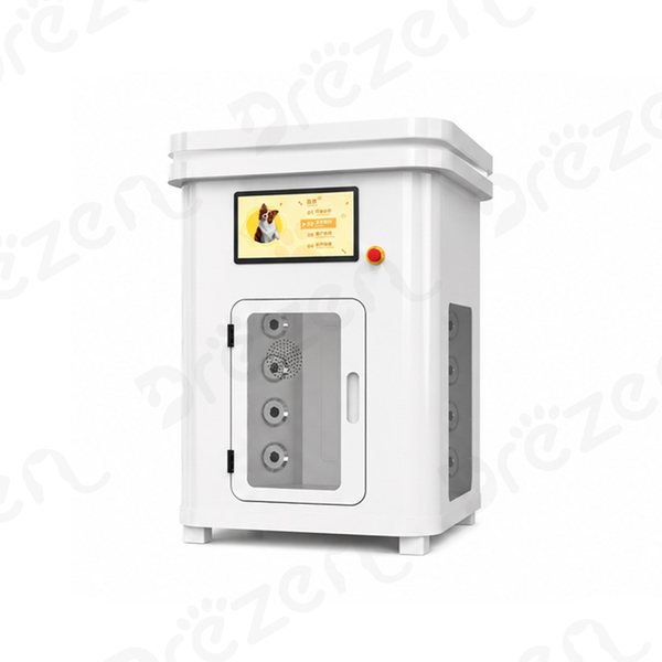 Drezen FA-2025A fully automatic dog wash cabin in white