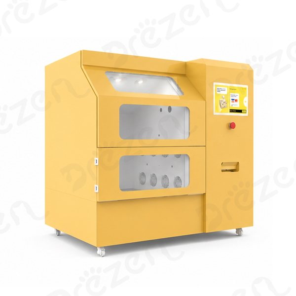 Drezen SE-2025A automatic dog wash cabin in yellow